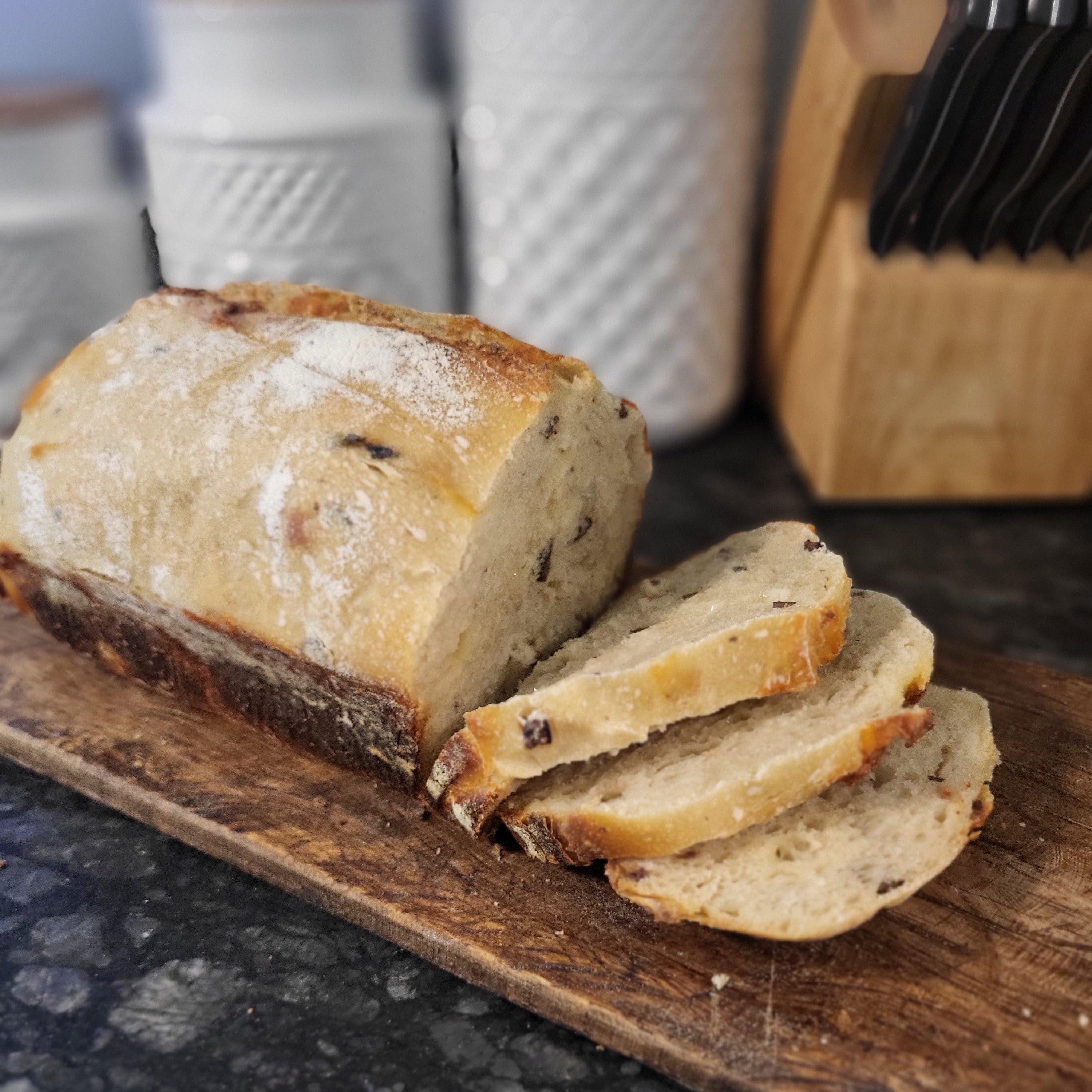 Olive Mozzarella Sourdough
