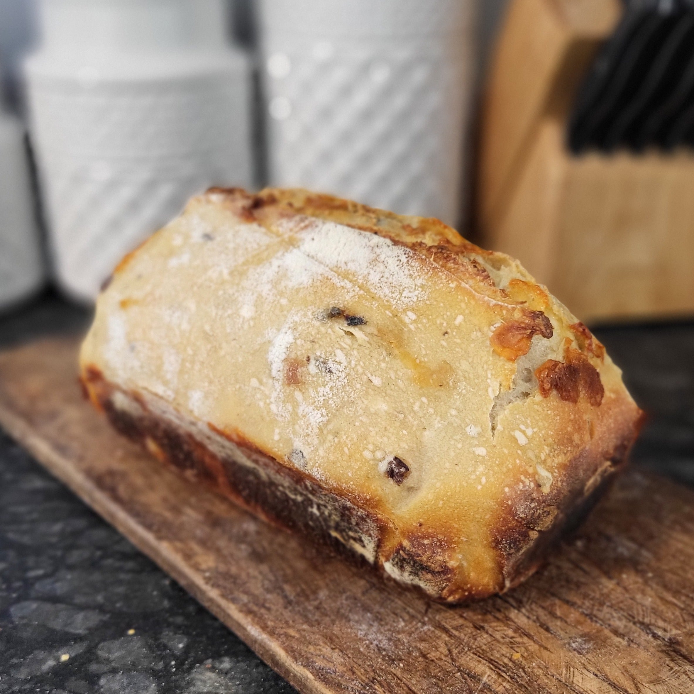 Olive Mozzarella Sourdough