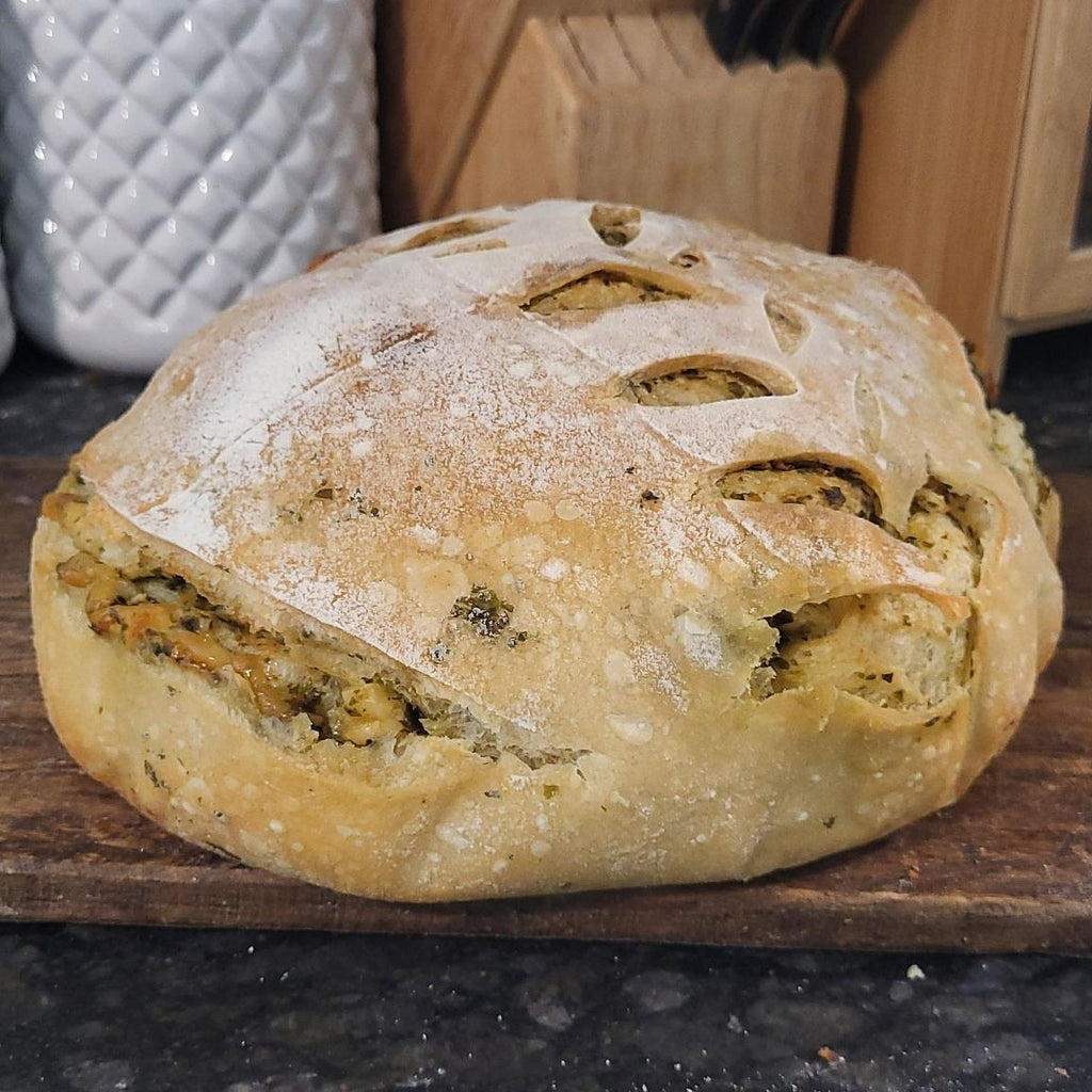 Pesto Mozzarella Sourdough