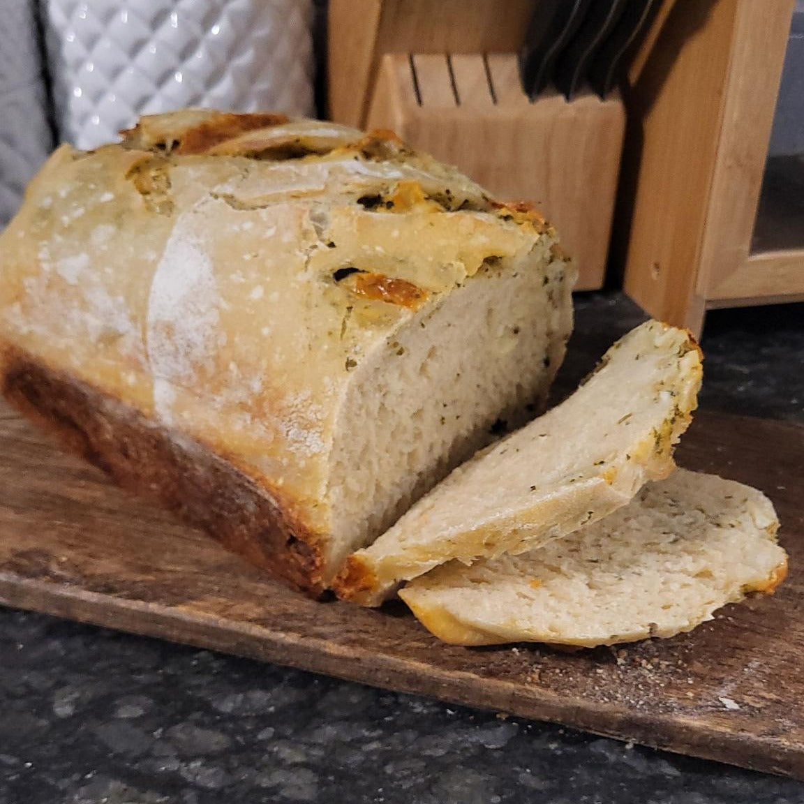 Pesto Mozzarella Sourdough