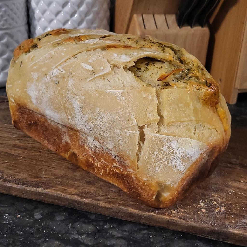 Pesto Mozzarella Sourdough