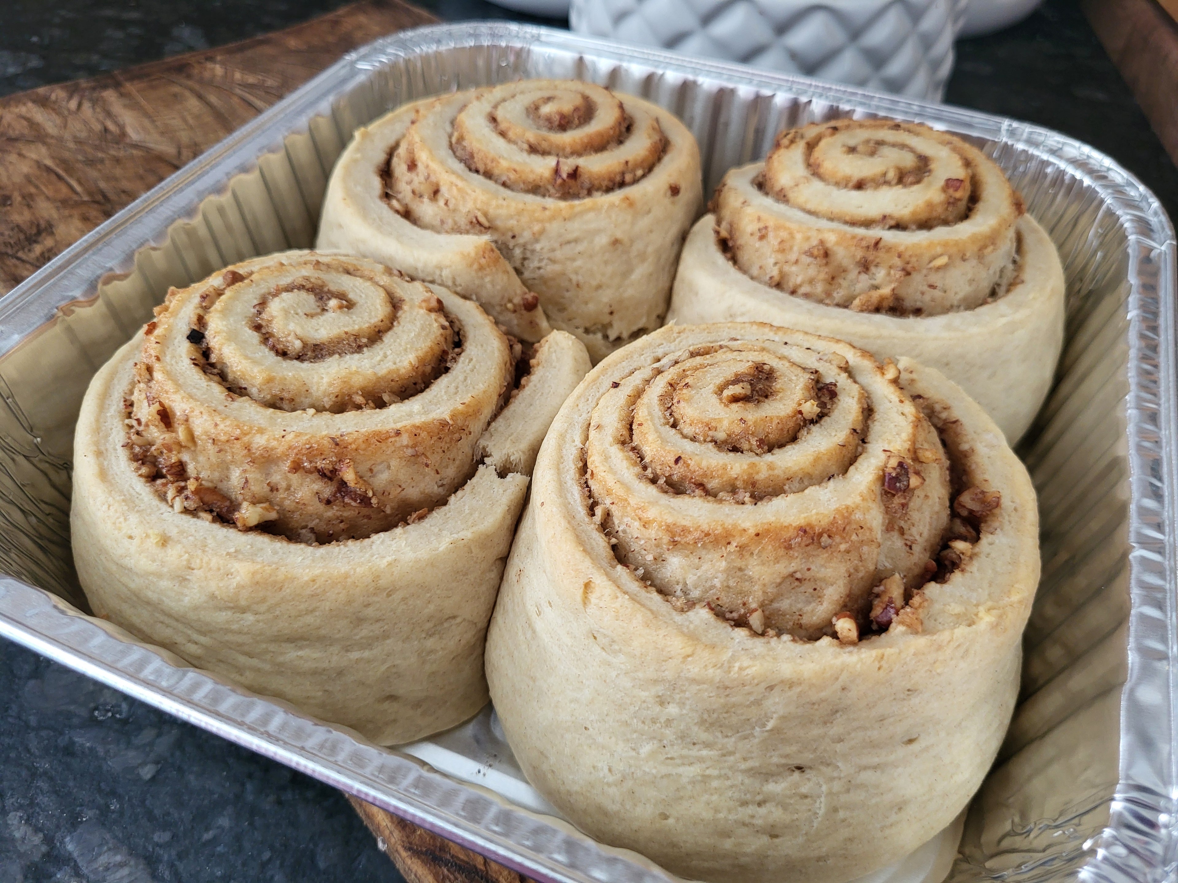Sourdough Pecan Rolls